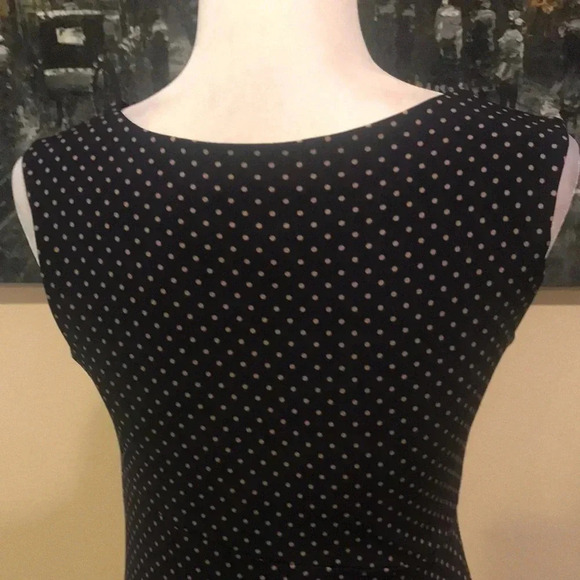 En Focus Sleeveless Pullover front gather, faux wrap, Midi Dress-Size 8 - Picture 7 of 9